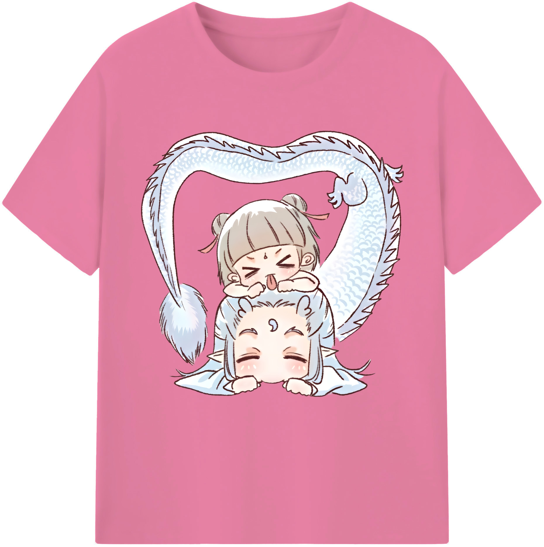 （画像用） Ne Zha 2 ナタ 魔童の大暴れ 綿100％半袖Tシャツ（フロントプリント）